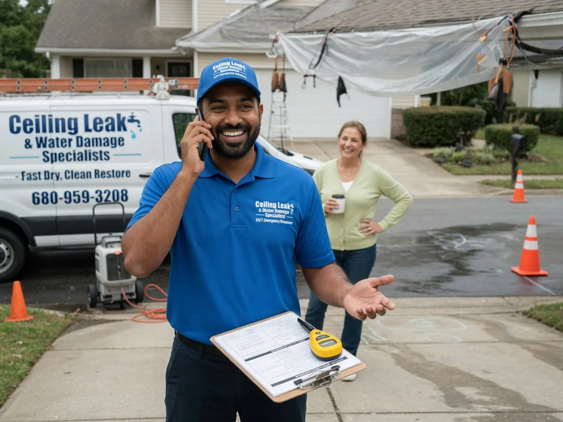 Ceiling Leak Cleanup Keyes, OK FAQs
